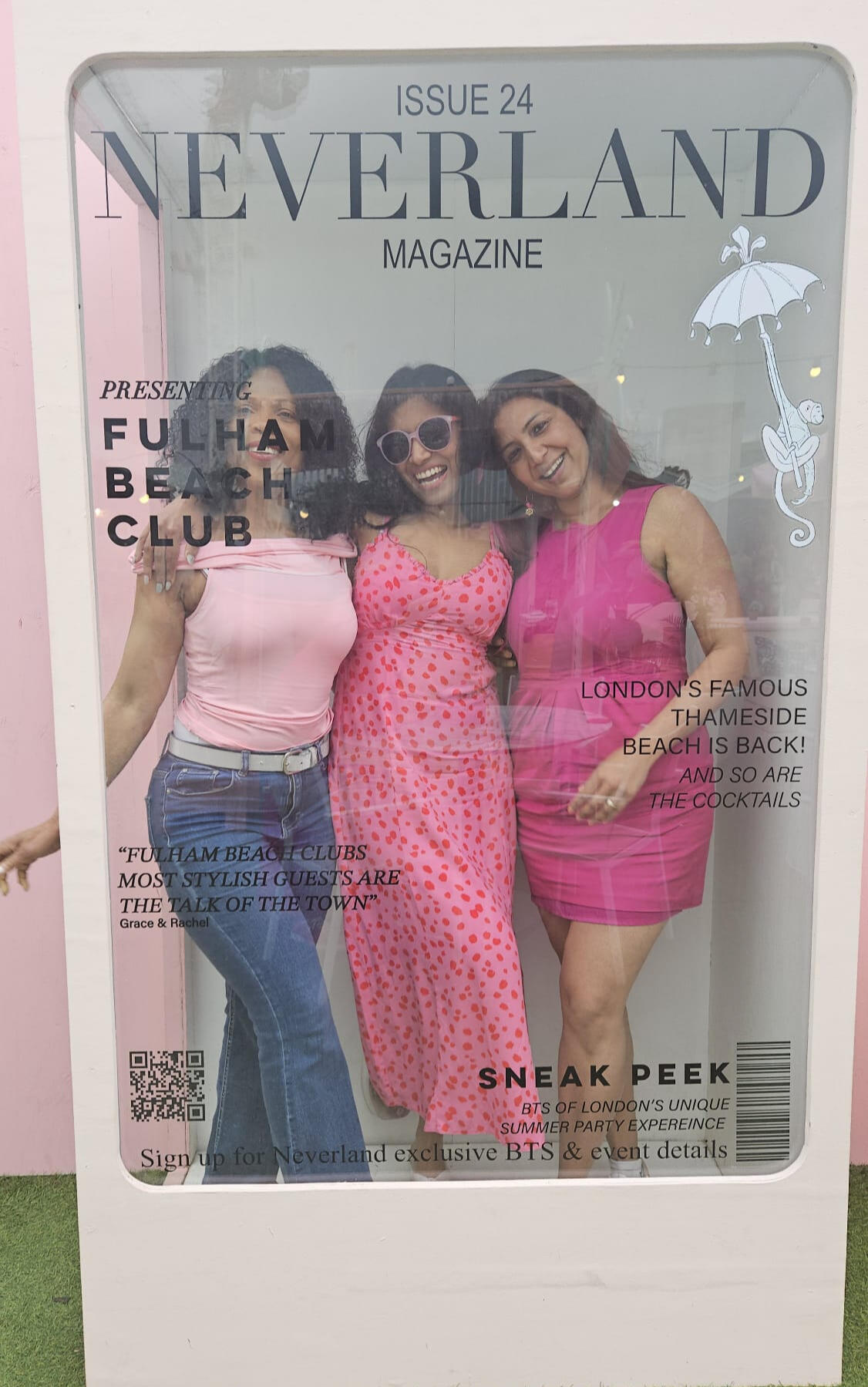 Esther with her bridesmaids, Marian and Priyanka